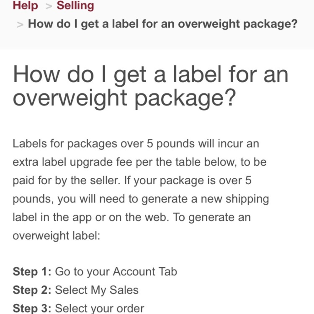 Poshmark Excess Shipping Fees